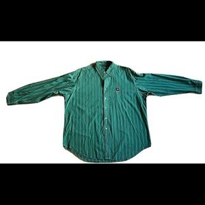 Ralph Lauren Polo Button Up Shirt Adult XL Green Long Sleeve Blaire Men